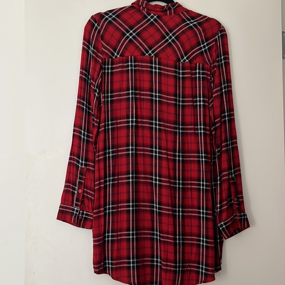 H & M flannel shirt dress size 2/32 - Picture 2 of 6